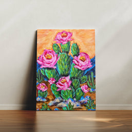 Cactus Rose Canvas Print