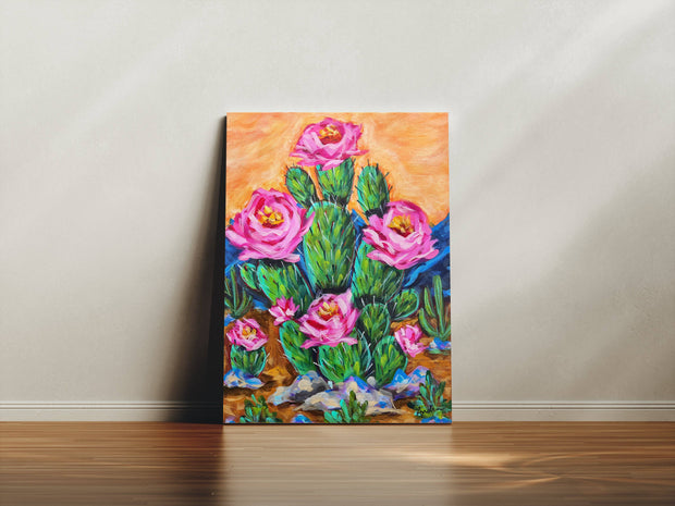 Cactus Rose Canvas Print