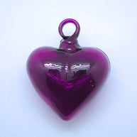 Medium Glass Heart Ornament