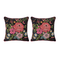 Black Velvet Camo Pillow