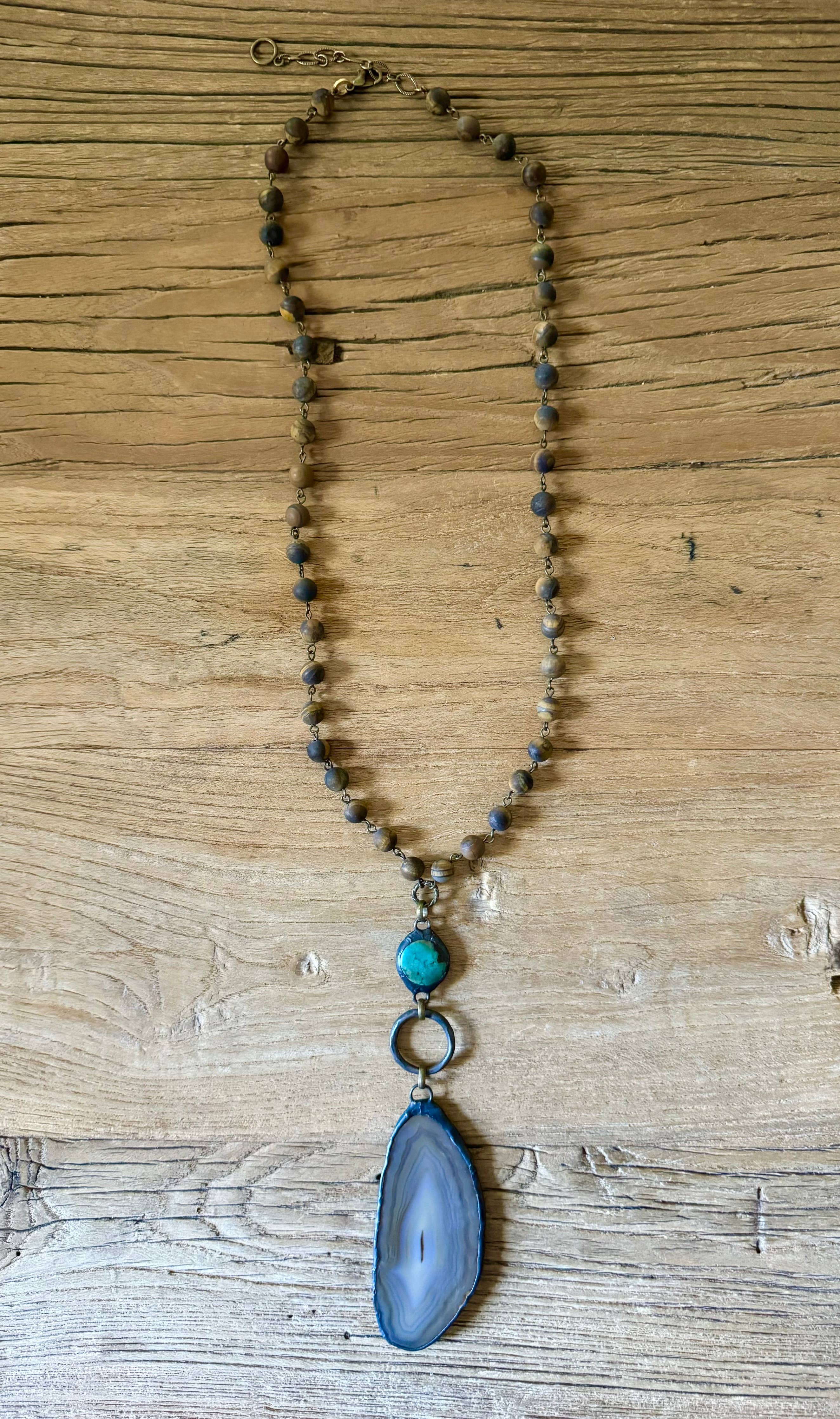 Rock Out Turquoise Necklace