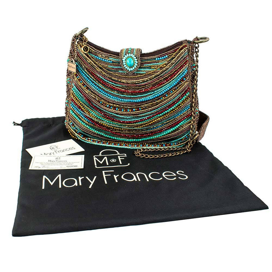 Beaded Strands Southwestern Crossbody Handbag