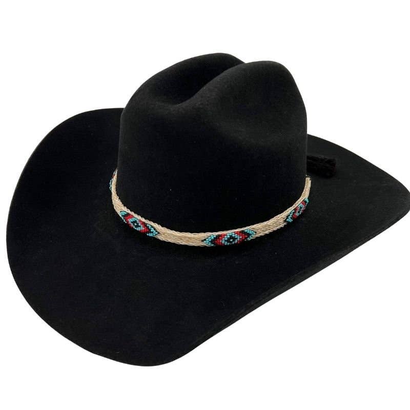 Cheval Horsehair Beaded Hat Band