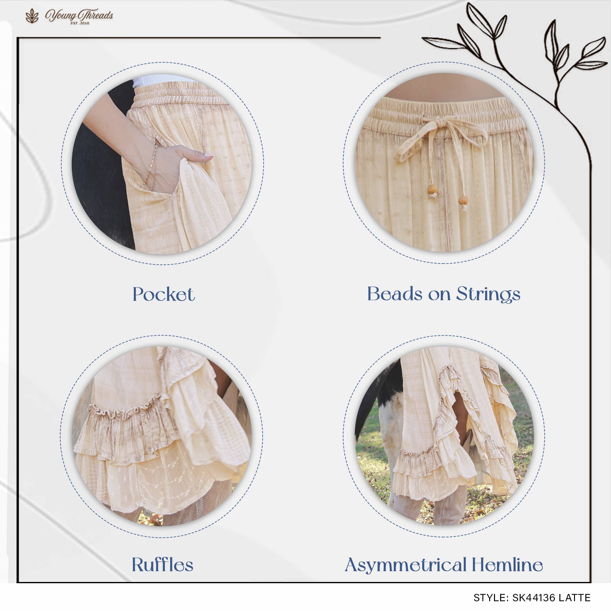 Boho Ruffle Skirt
