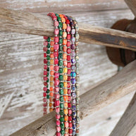 Chunky Green Stone Hat Band - Juniper