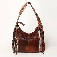 American Darling Hobo Bag Hair-On Hide with Tooled Leather Strap