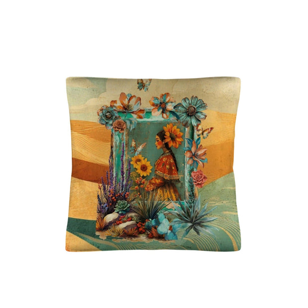 Colores de Mexico Fantasia Throw Pillow Case 18x18inch Made In America