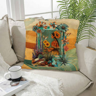 Colores de Mexico Fantasia Throw Pillow Case 18x18inch Made In America