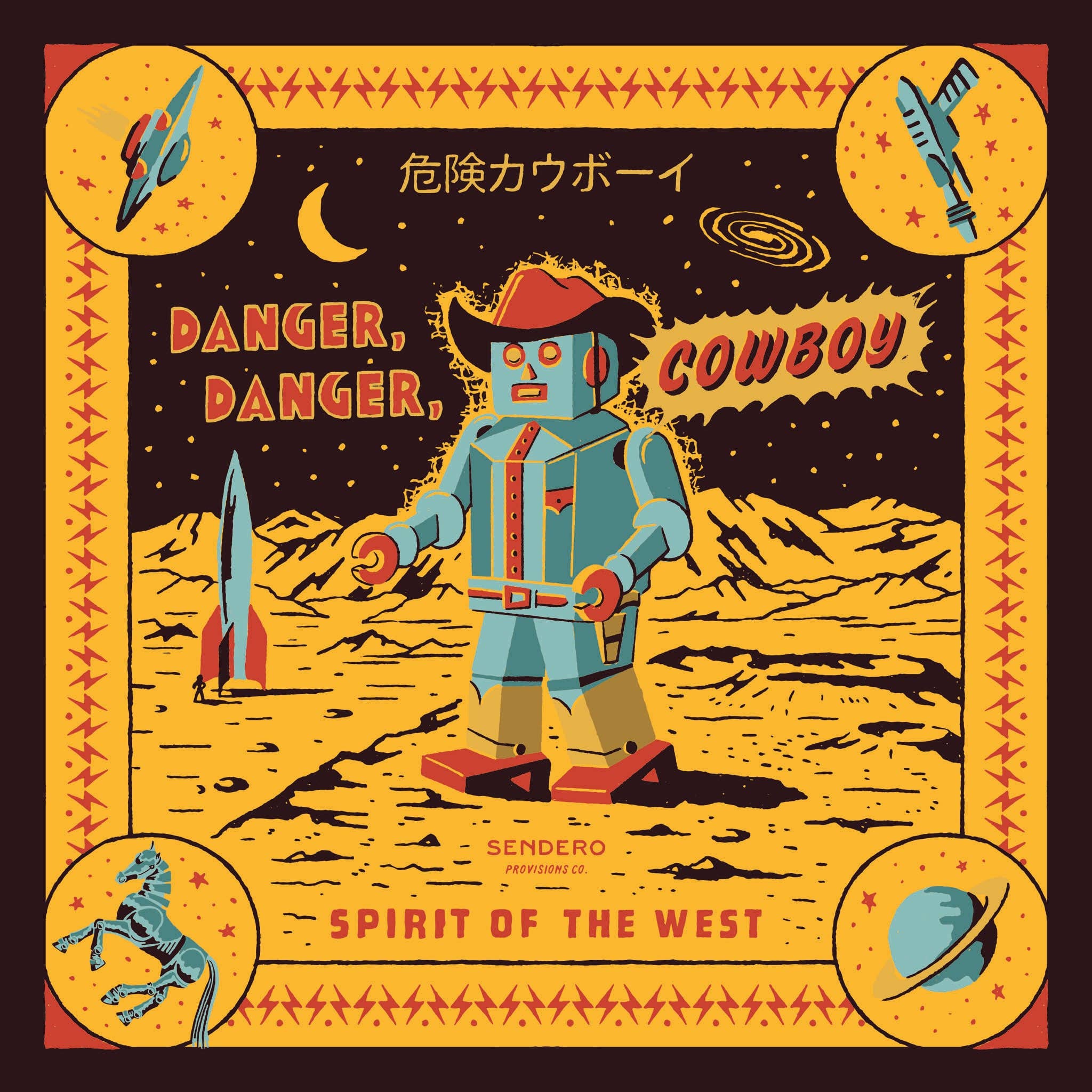 Sendero Danger Cowboy Bandana
