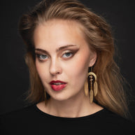 Nature Goddess Herkimer Diamond Earrings