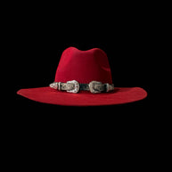 Leather Buckle Belt Hat Band
