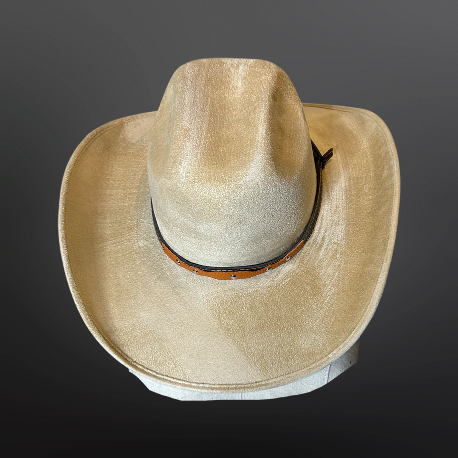 Vegan Suede Cowboy Hat 