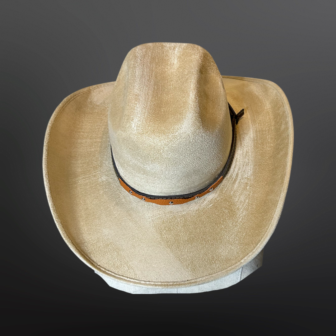 Vegan Suede Cowboy Hat 
