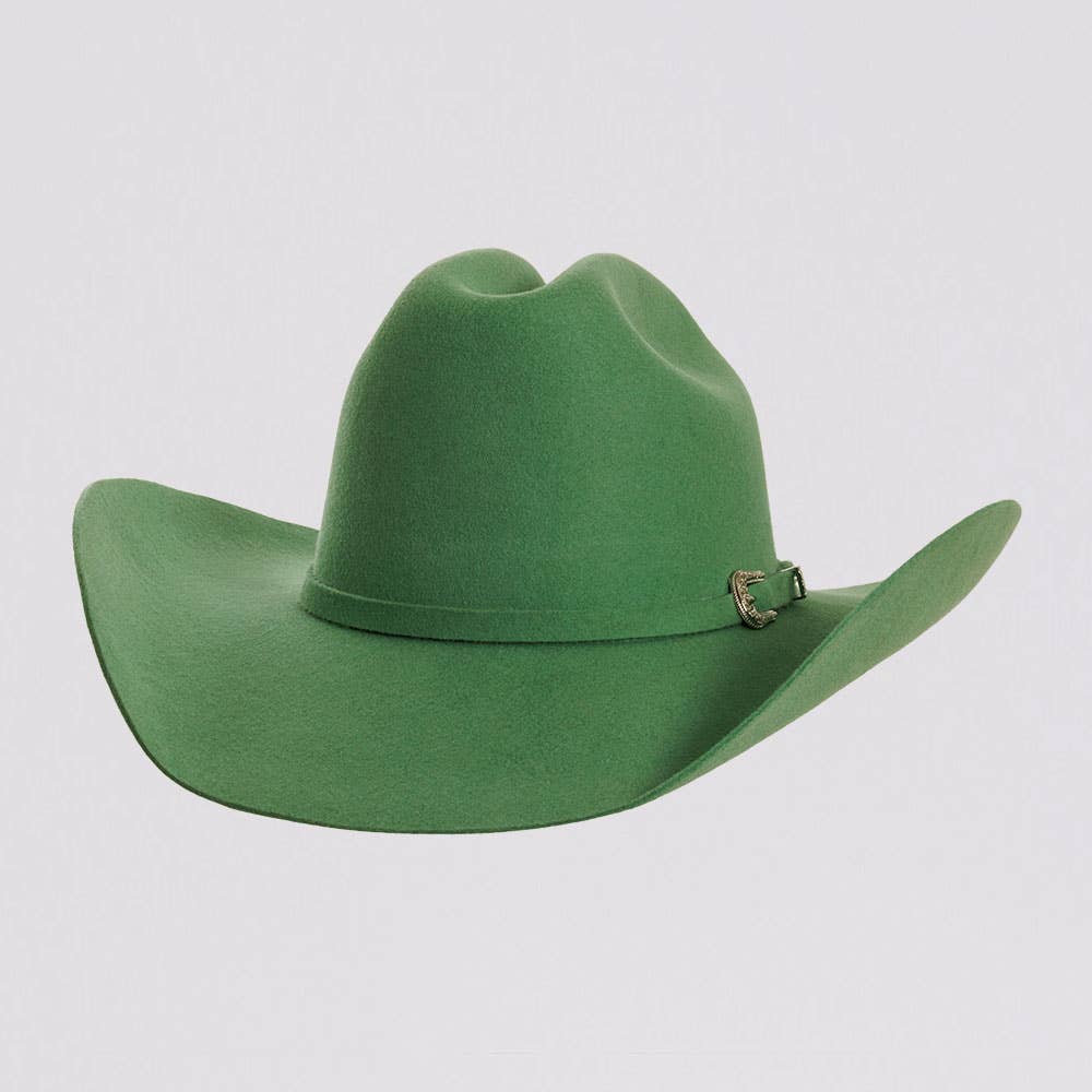 100% Wool Felt Western Cowboy Hat - Style Cattleman