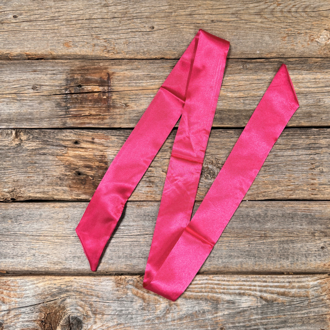 Hot Pink Western Skinny Mini Wild Rag  / Cowgirl Necktie #TW309
