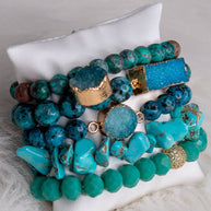 Ghana Bracelet Set African Turquoise