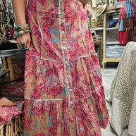 Vintage Distressed Bandana Dress/Duster