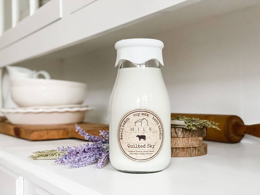 Milk Bottle Candle 13 oz