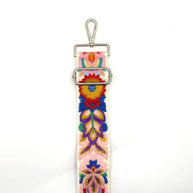 Textured Floral Adjustable Purse Strap