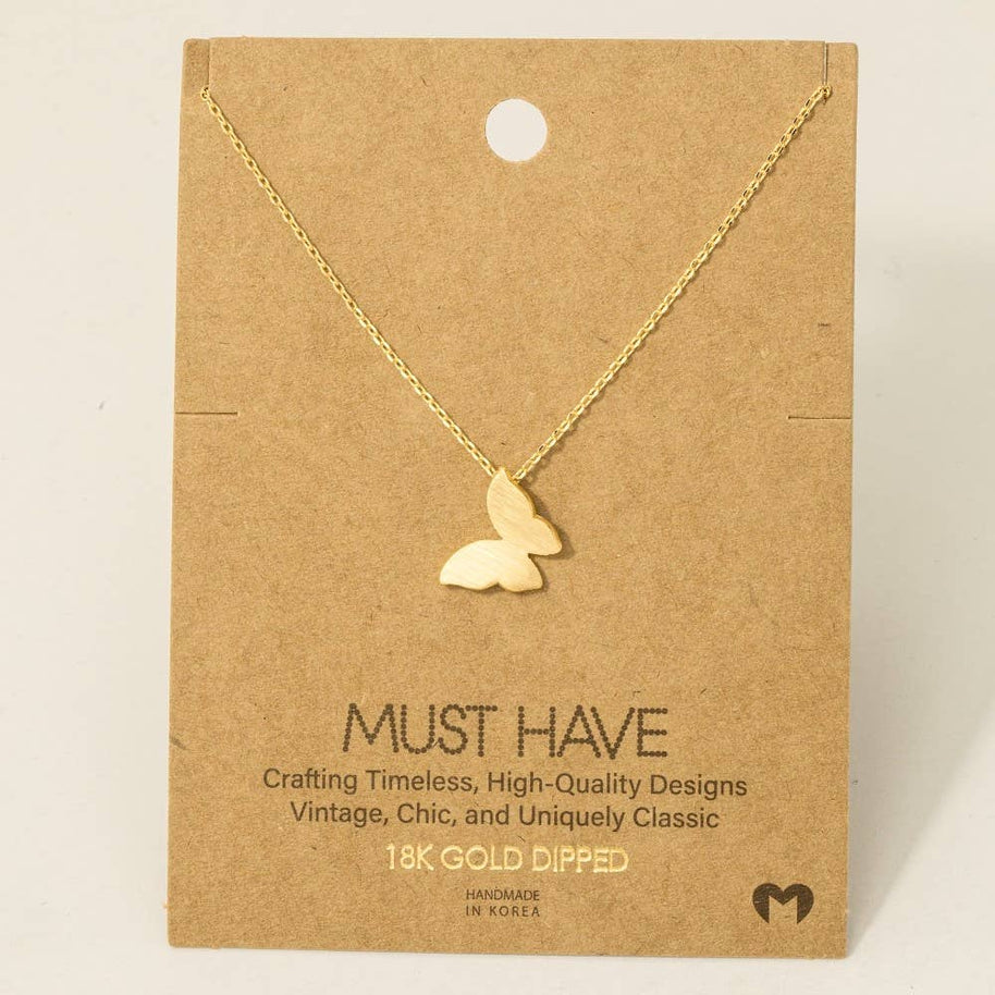 Mini Butterfly Pendant Necklace