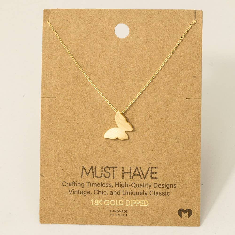 Mini Butterfly Pendant Necklace