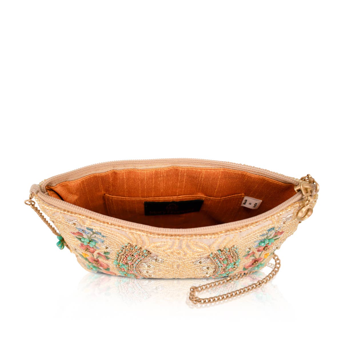 Iron Luck Hand-Beaded Crossbody Bag