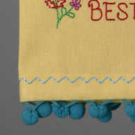 Mom Knows Best Embroidered Kitchen Towel
