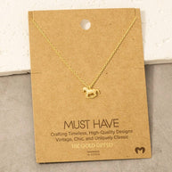 Mini Horse Pendant Necklace