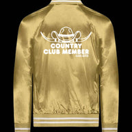COUNTRY CLUB MEMBER SATIN JACKET GOLD