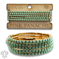 Prong set rhinestone bead bracelets, several colors