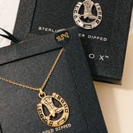 Secret Box Gold Dipped Secret Box Cowboy Boot Necklace