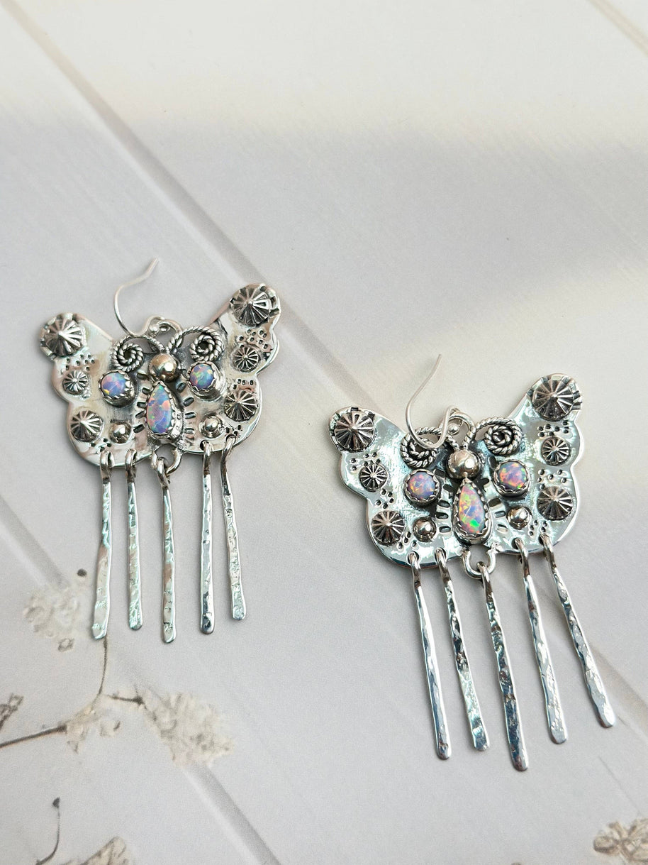 Boho Butterfly in Mesa Desert Opal Earrings