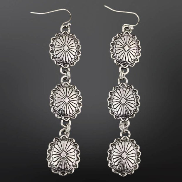 Western Concho Earrings