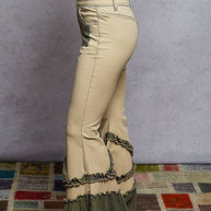 Vintage Washed Ruffle Jeans