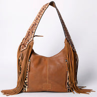 Leopard and Leather Hobo Bag