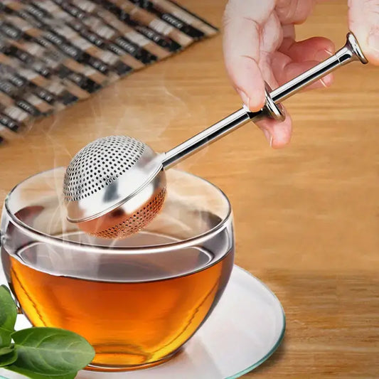 Stainless Steel Tea Infuser & Dusting Wand for Baking & Tea