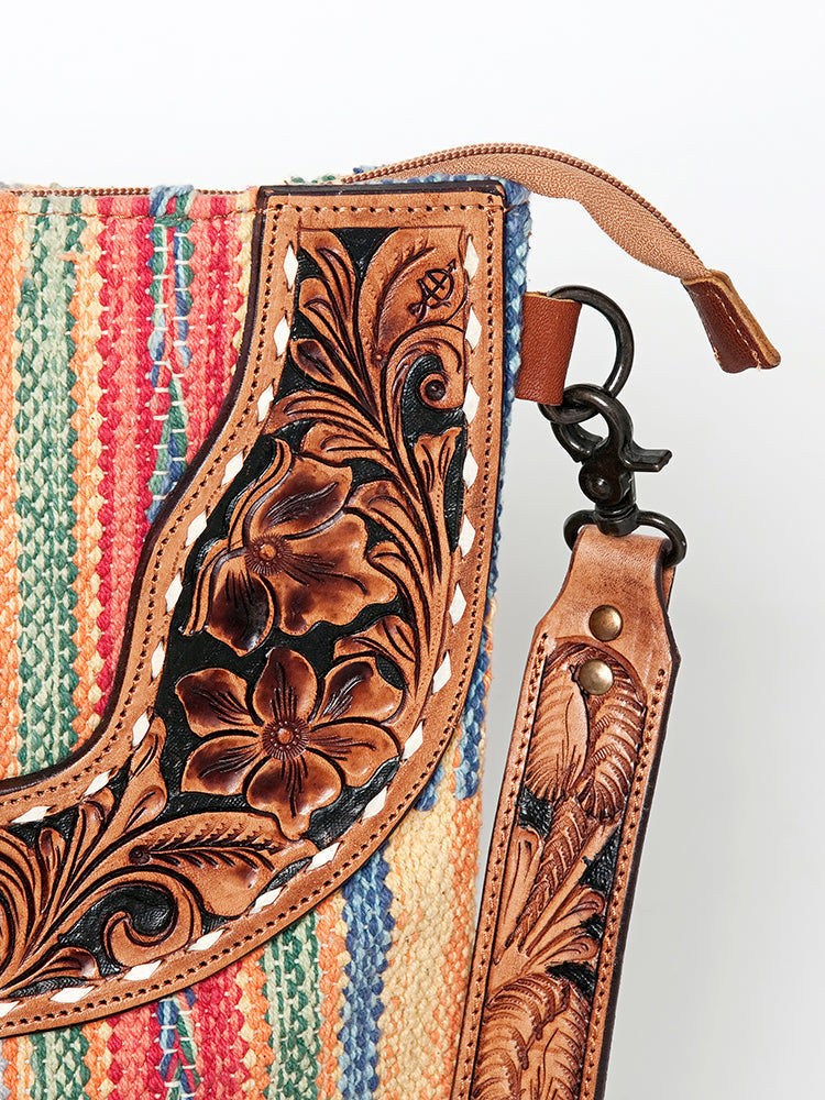 Chaps Western Leather Purse