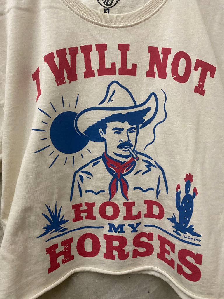 Hold My Horses Cropped T-Shirt