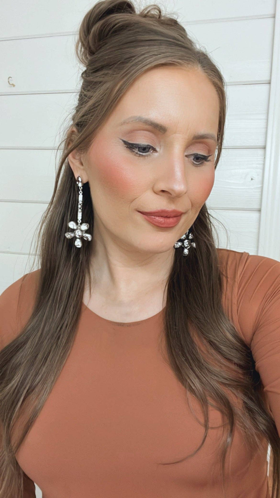 Soul Sister Flower Sterling Silver & Stone Earrings