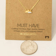 Mini Mountain Pendant Necklace