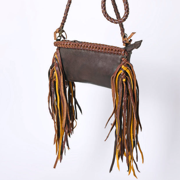 Leather Crossbody with Fringe