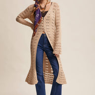 Crochet Longline Cardigan / Duster