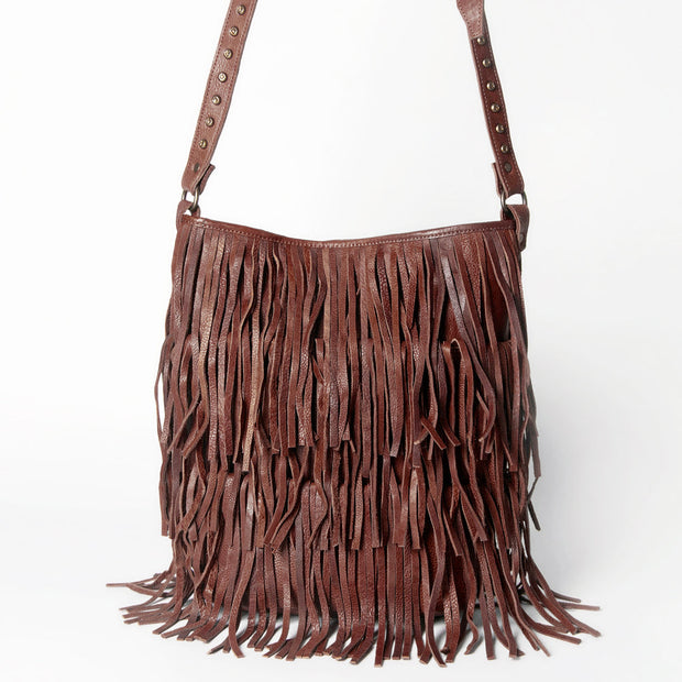 Full Fringe Leather Crossbody