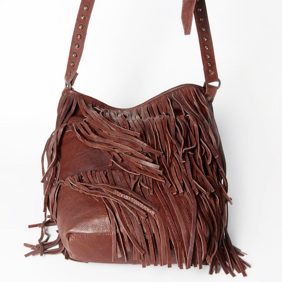 Full Fringe Leather Crossbody