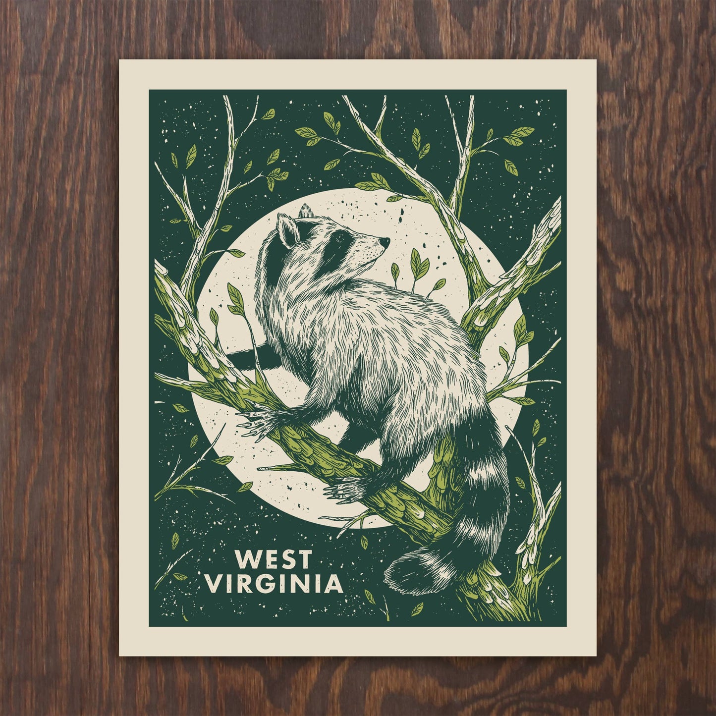 Raccoon Screenprint