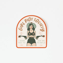 Girl Riot Society Die Cut Sticker - Grace WHOLESALE