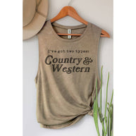 Country & Western Tank, Taupe