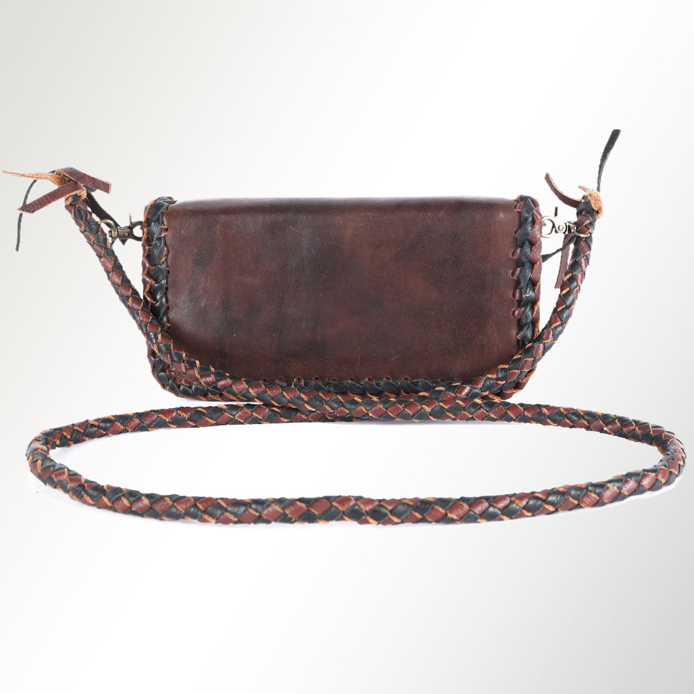 Leather Braided Organizer Bag