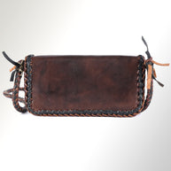 Leather Braided Organizer Bag