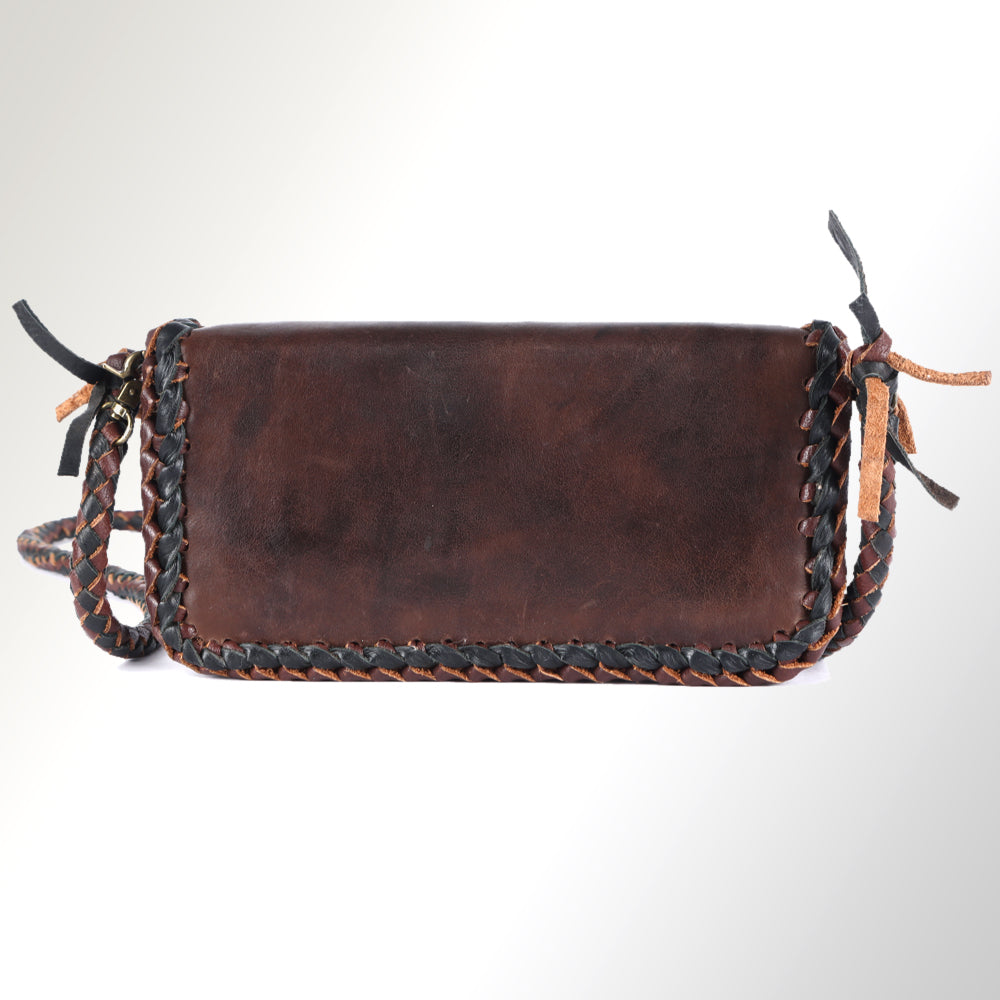 Leather Braided Organizer Bag